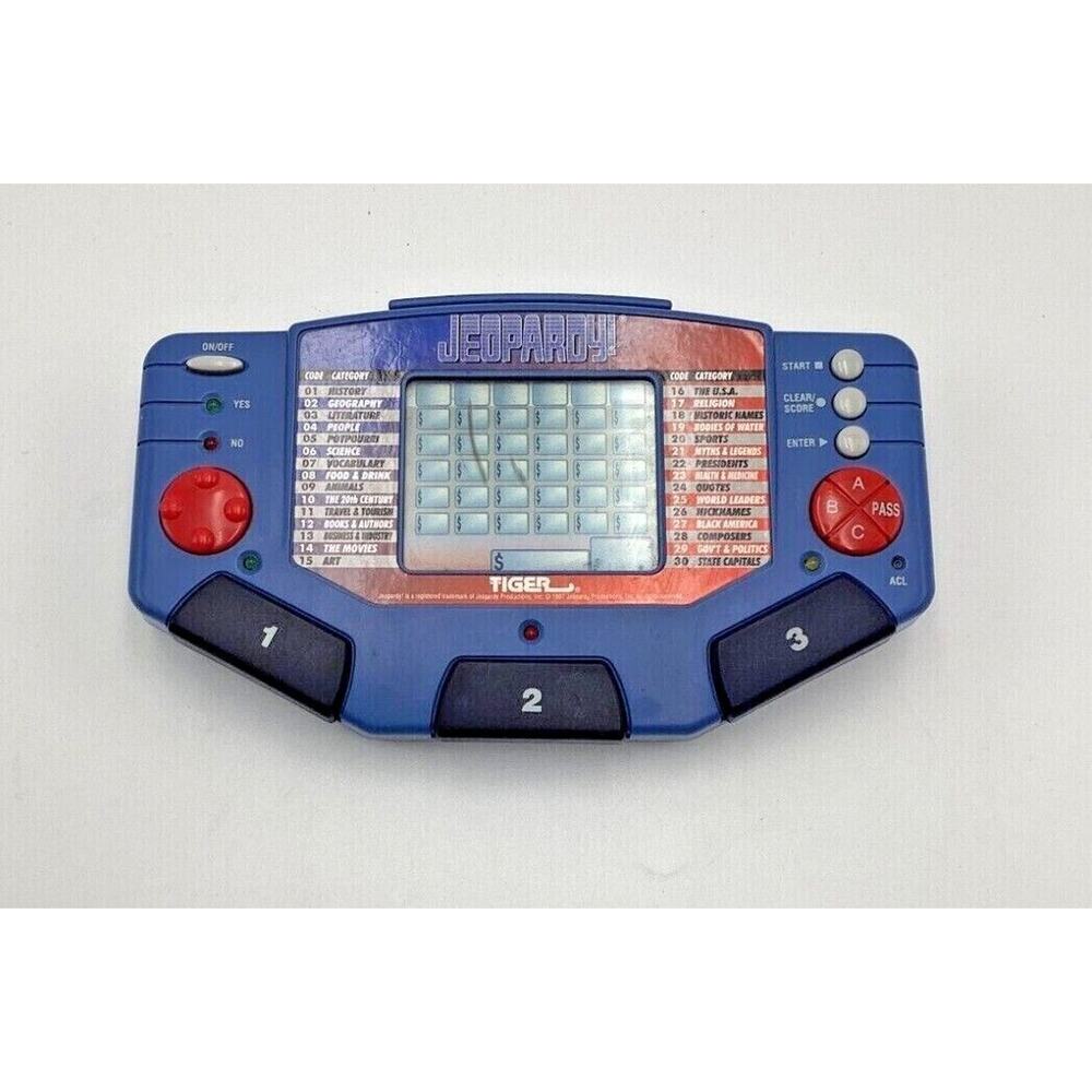 Vintage Jeopardy Tiger Electronic Hand Held Game 1997